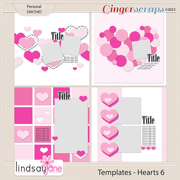 Templates - Hearts 6 by Lindsay Jane