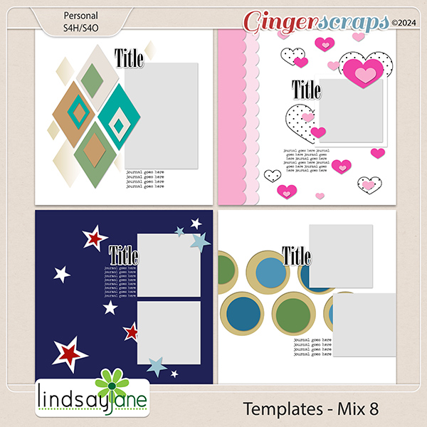 Templates - Mix 8 by Lindsay Jane