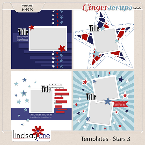 Templates - Stars 3 by Lindsay Jane