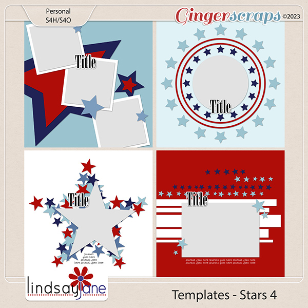 Templates - Stars 4 by Lindsay Jane