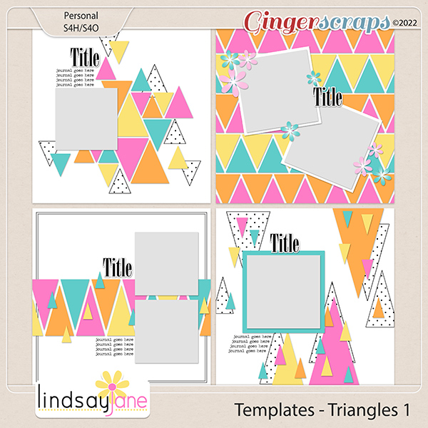 Templates - Triangles 1 by Lindsay Jane