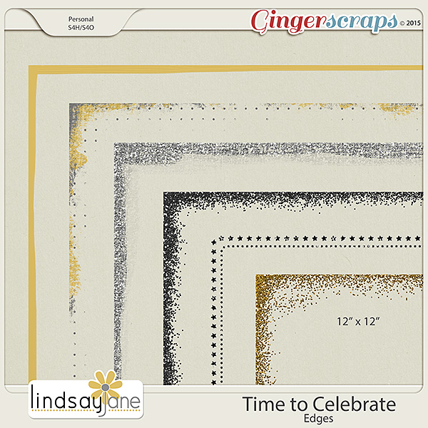 Time to Celebrate Edges by Lindsay Jane
