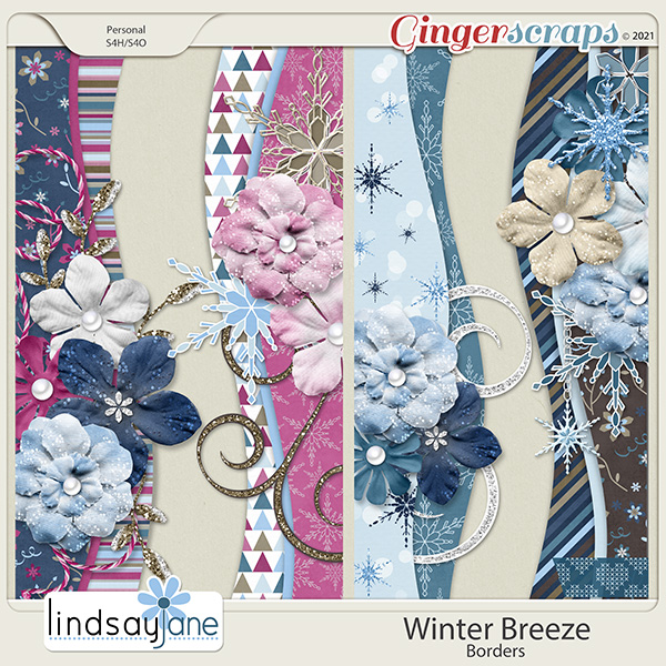 Winter Breeze Borders by Lindsay Jane