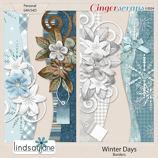 Winter Days Borders by Lindsay Jane
