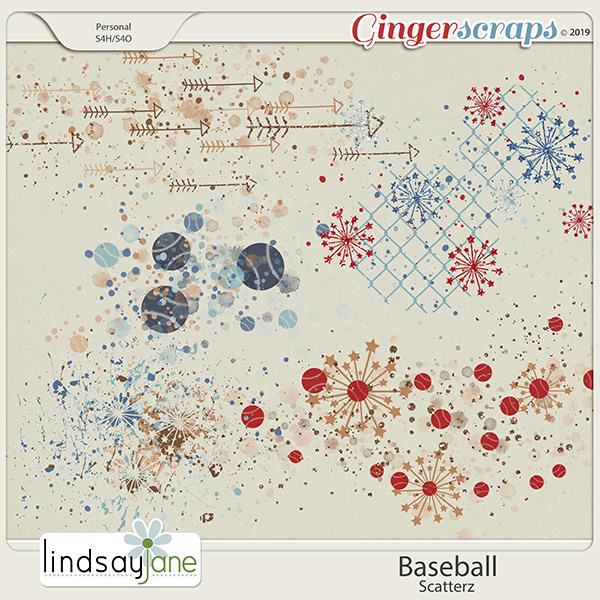 Baseball Scatterz by Lindsay Jane