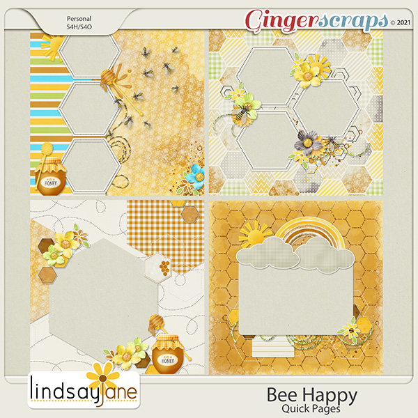 Bee Happy Quick Pages by Lindsay Jane