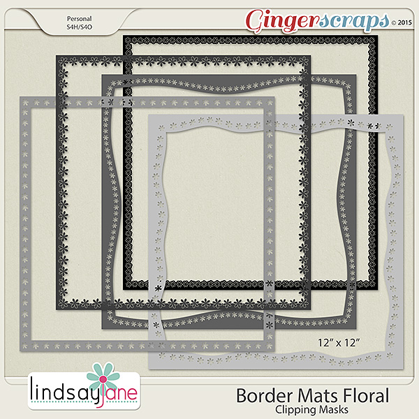 Border Mats Floral by Lindsay Jane