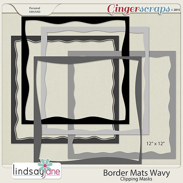 Border Mats Wavy by Lindsay Jane
