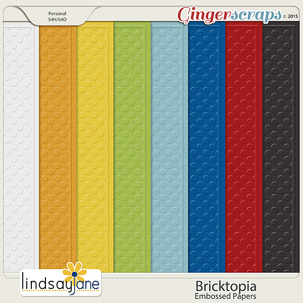 Bricktopia Embossed Papers by Lindsay Jane