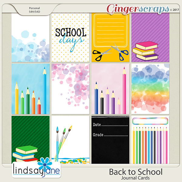 Back to School Journal Cards by Lindsay Jane