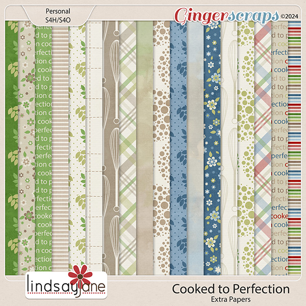 Cooked to Perfection Extra Papers by Lindsay Jane