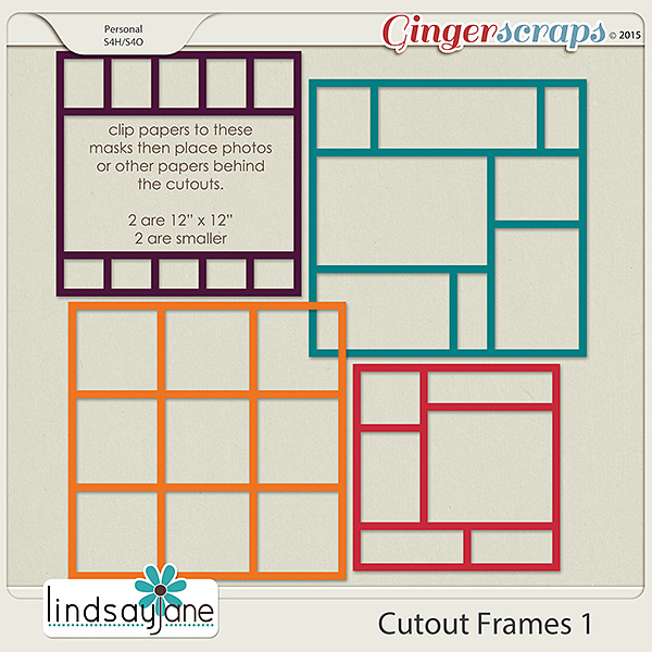 Cutout Frames 1 by Lindsay Jane