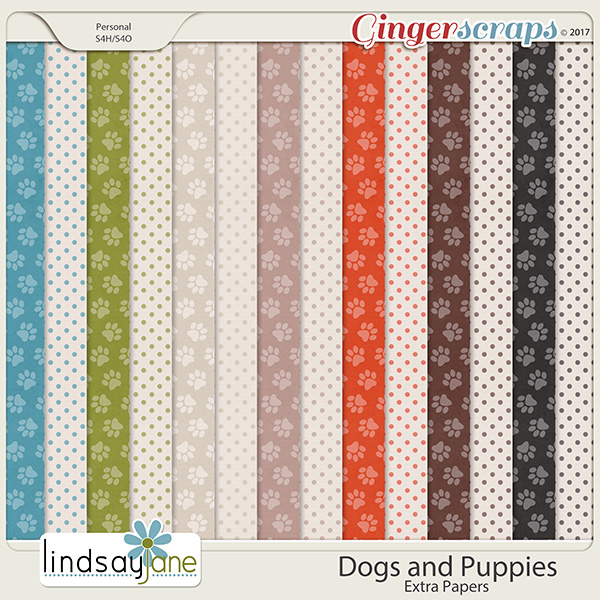 Dogs and Puppies Extra Papers by Lindsay Jane
