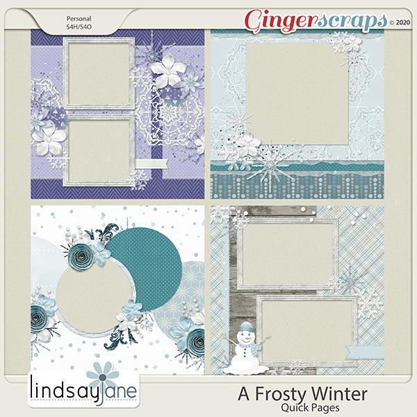 A Frosty Winter Quick Pages by Lindsay Jane