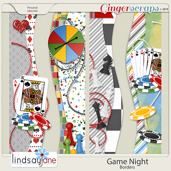 Game Night Borders by Lindsay Jane