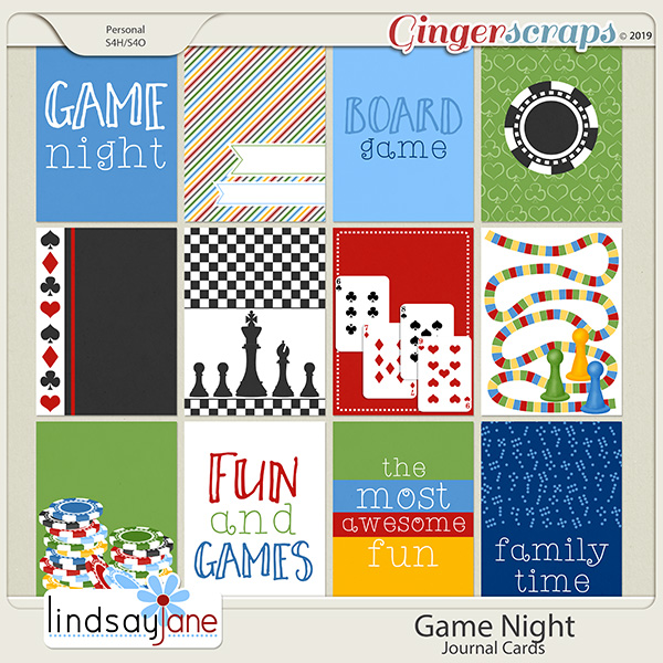 Game Night Journal Cards by Lindsay Jane