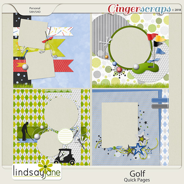 Golf Quick Pages by Lindsay Jane