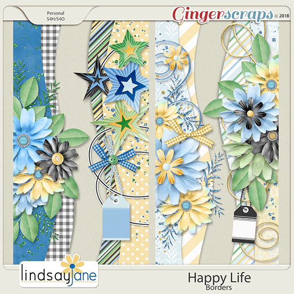 Happy Life Borders by Lindsay Jane