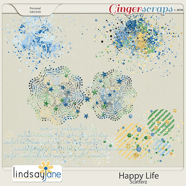 Happy Life Scatterz by Lindsay Jane
