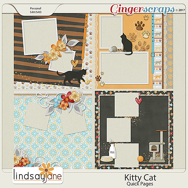 Kitty Cat Quick Pages by Lindsay Jane