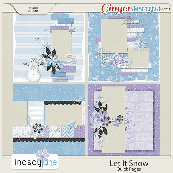 Let It Snow Quick Pages by Lindsay Jane