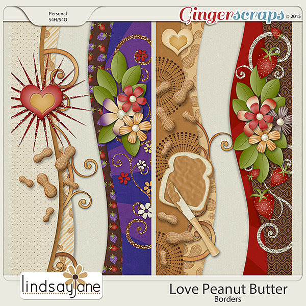 Love Peanut Butter Borders by Lindsay Jane
