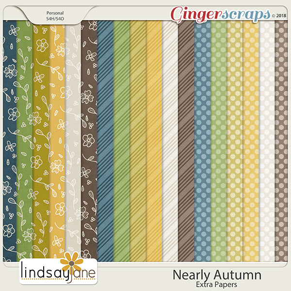 Nearly Autumn Extra Papers by Lindsay Jane