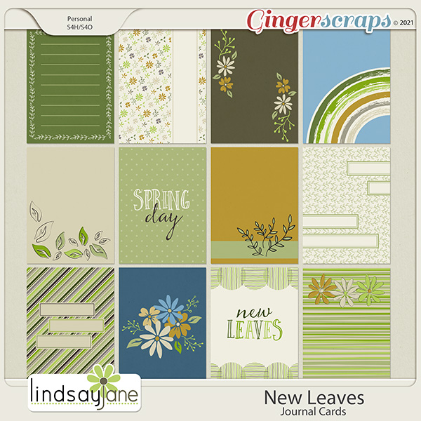 New Leaves Journal Cards by Lindsay Jane