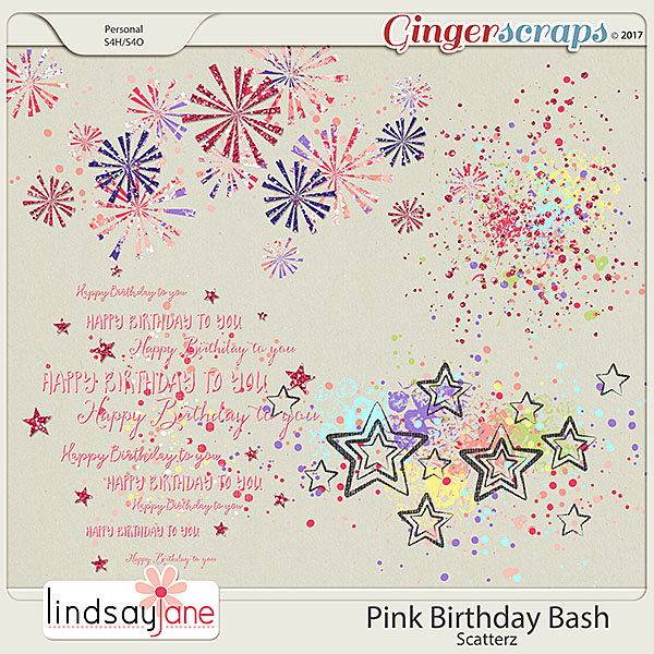 Pink Birthday Bash Scatterz by Lindsay Jane