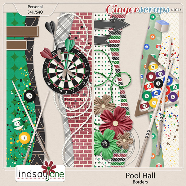 Pool Hall Borders by Lindsay Jane