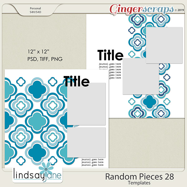 Random Pieces 28 Templates by Lindsay Jane