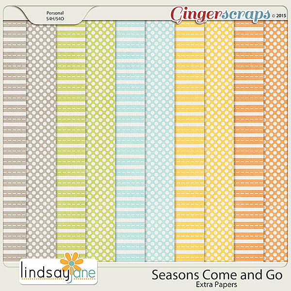 Seasons Come and Go Extra Papers by Lindsay Jane
