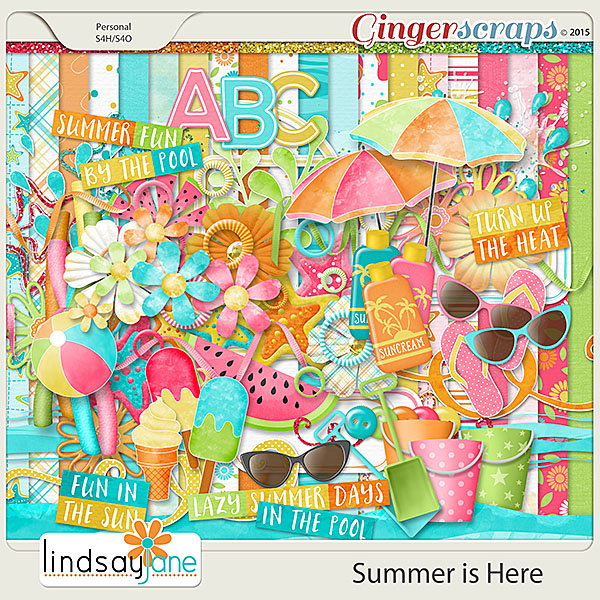 GingerScraps :: Kits :: Summer is Here by Lindsay Jane