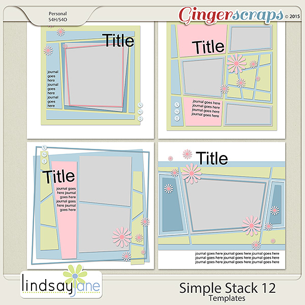 Simple Stack 12 Templates by Lindsay Jane