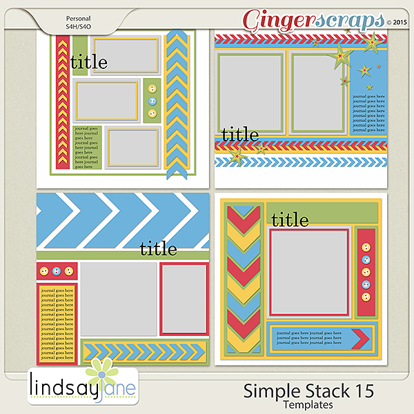 Simple Stack 15 Templates by Lindsay Jane