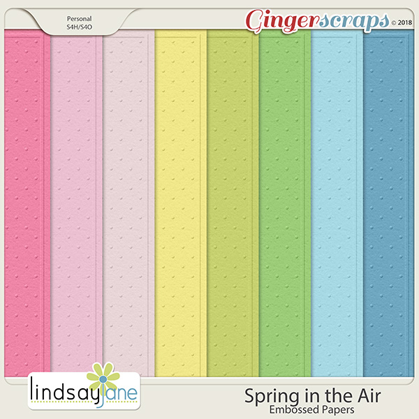 Spring in the Air Embossed Papers by Lindsay Jane