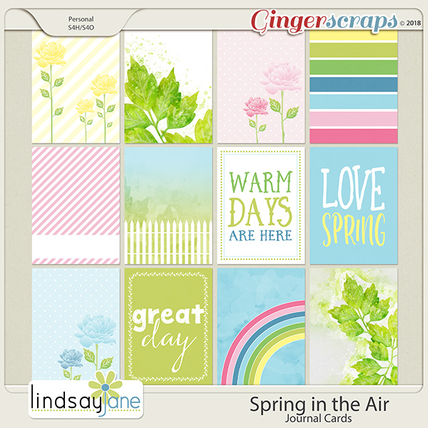 Spring in the Air Journal Cards by Lindsay Jane