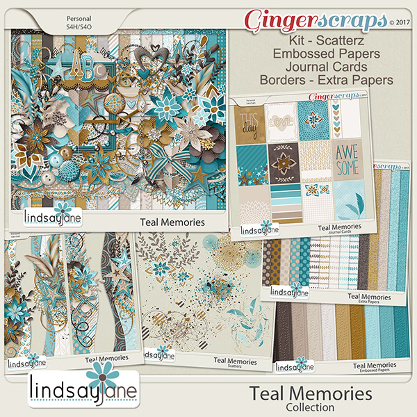 Teal Memories Collection by Lindsay Jane