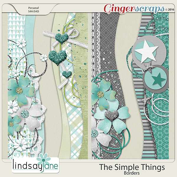 The Simple Things Borders by Lindsay Jane