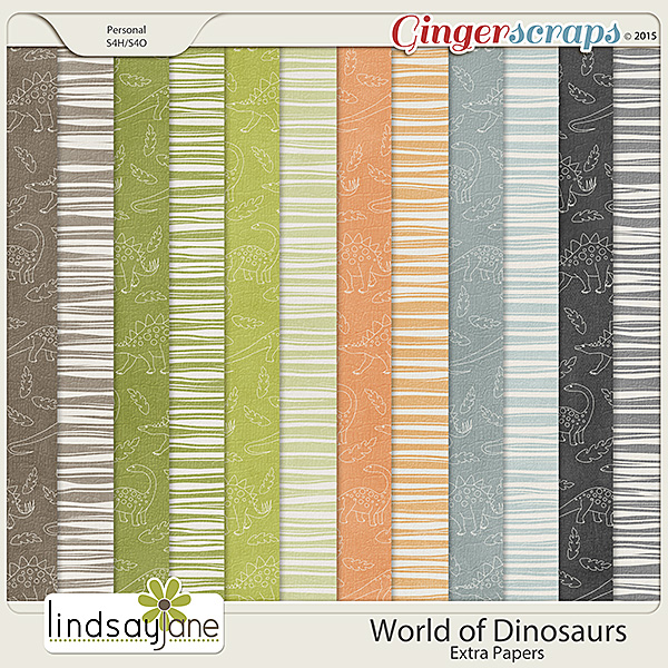 World of Dinosaurs Extra Papers by Lindsay Jane