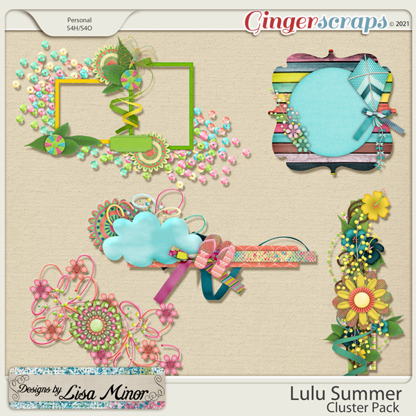 Lulu Summer Cluster Pack from Designs by Lisa Minor