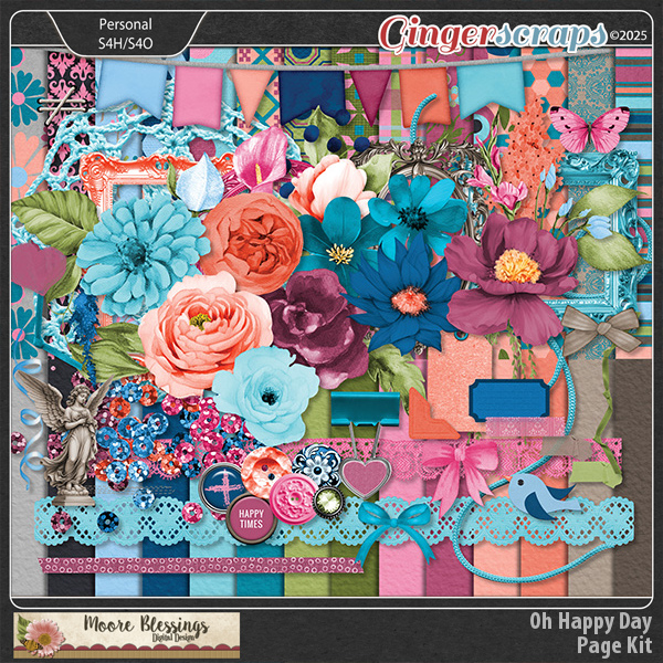 Oh Happy Day Page Kit by Moore Blessings Digital Design