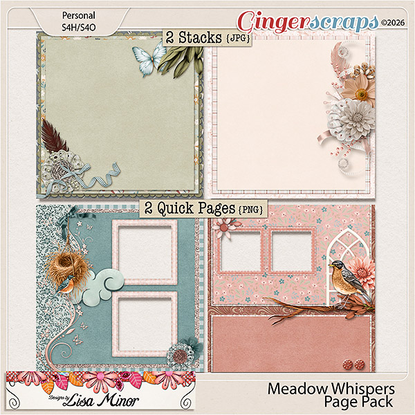 Meadow Whispers Page Pack from Designs by Lisa Minor