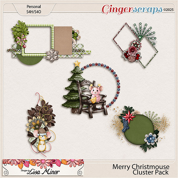 Merry Christmouse Cluster Pack from Designs by Lisa Minor
