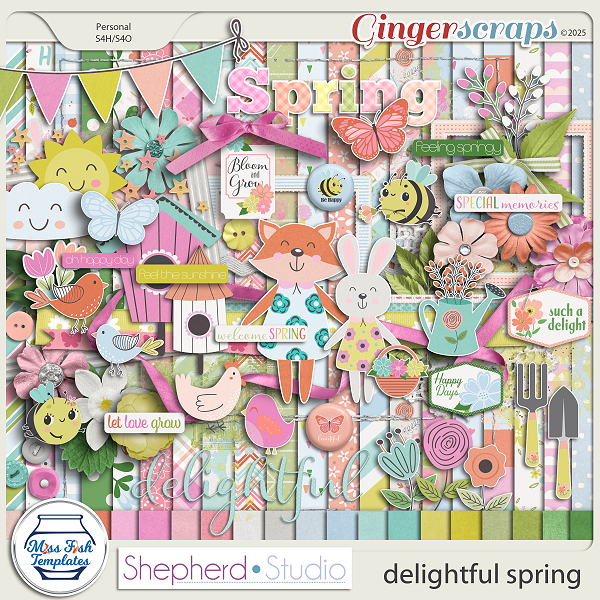 Delightful Spring Digital Kit by Miss Fish and Shepherd Studios