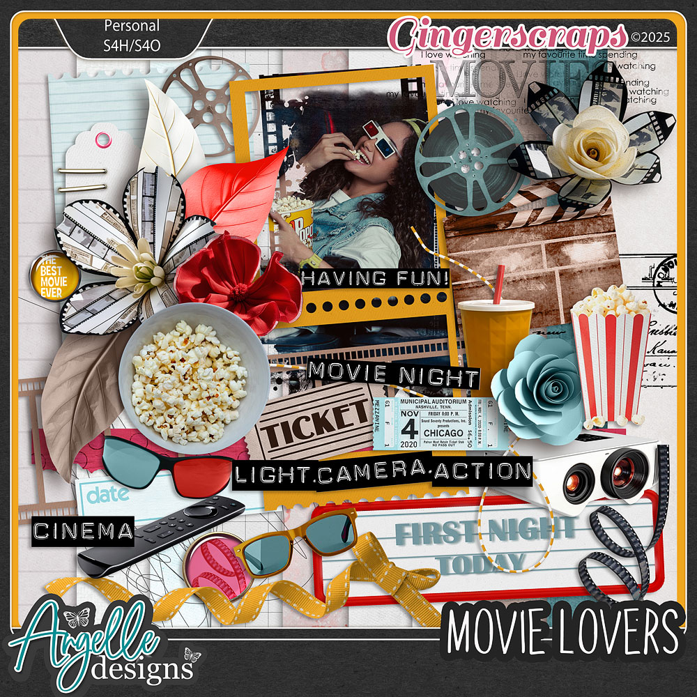 "Movie Lovers"  Mini Kit by Angelle Designs