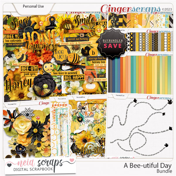 A Bee-utiful Day - Bundle - by Neia Scraps