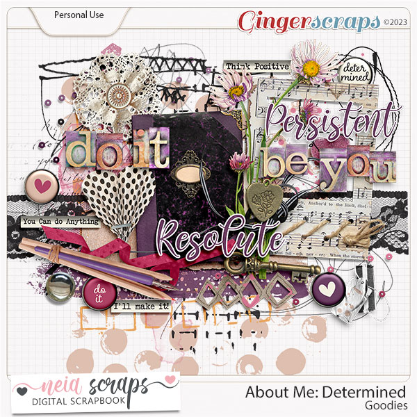 About Me: Determined - Goodies - by Neia Scraps