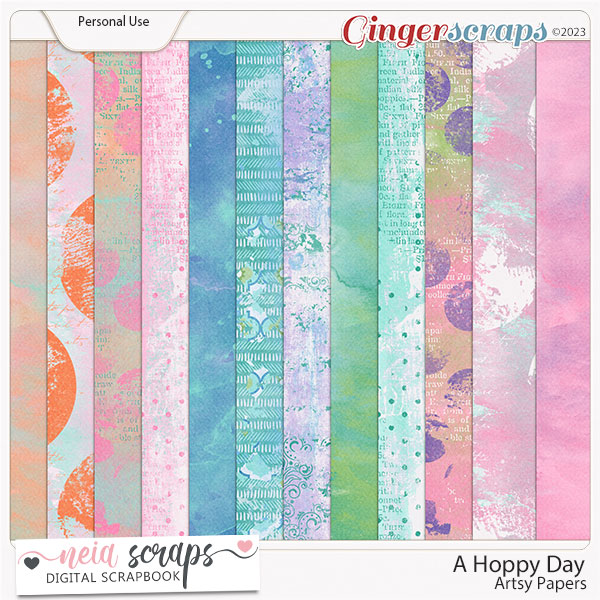 A Hoppy Day - Artsy Papers - by Neia Scraps