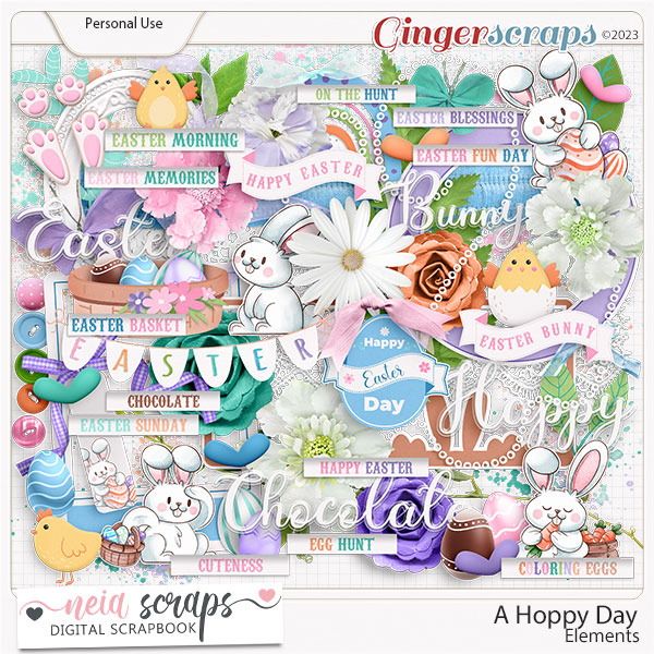 A Hoppy Day - Elements - by Neia Scraps